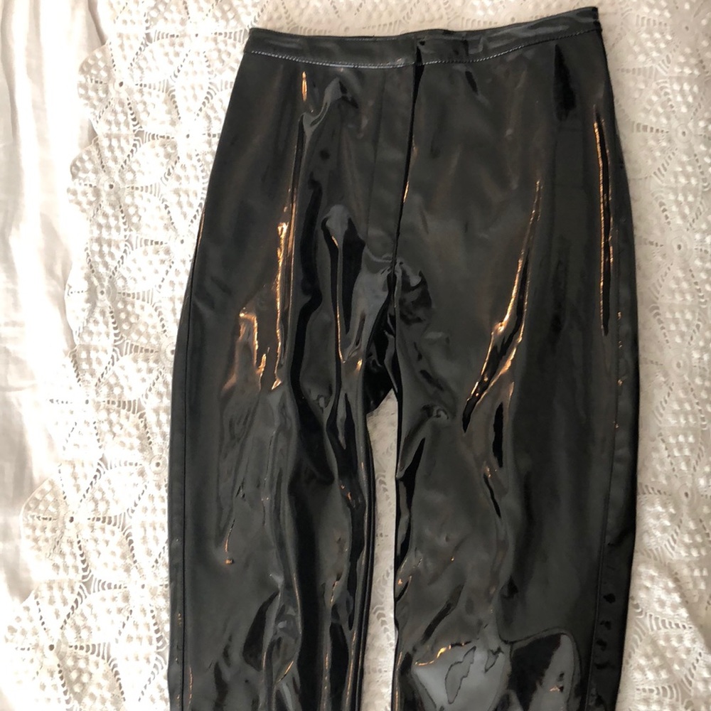 Cool black black vinyl pants ⬛️⚫️⚫️⚫️